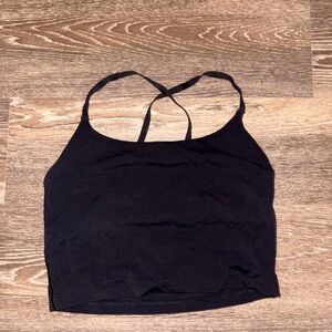 Aerie Offline Black Strappy Workout Top